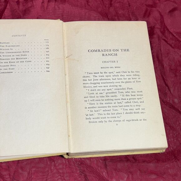 1905 Comrades on the Ranch Series for Boys by Ralph Victor Antique HC Patterton - Picture 10 of 11